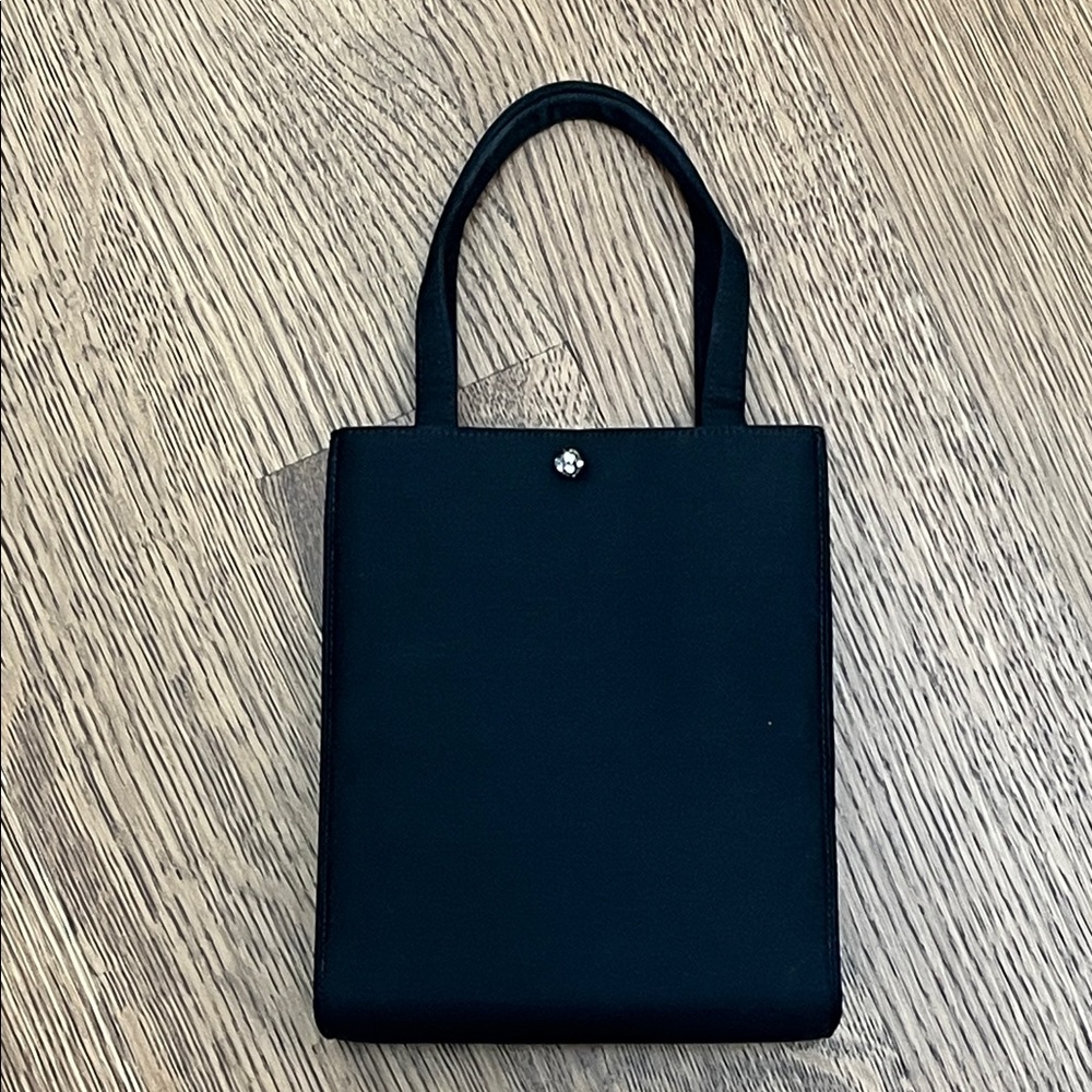 Kate Spade Black Satin Mini Handbag - Picture 6 of 7